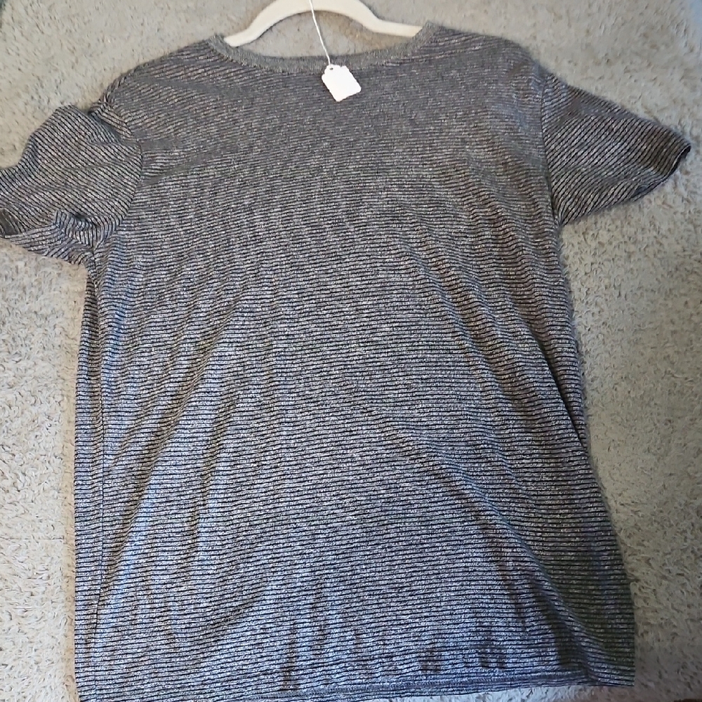 Goodfellow & Co Men's Black and White Striped Tee